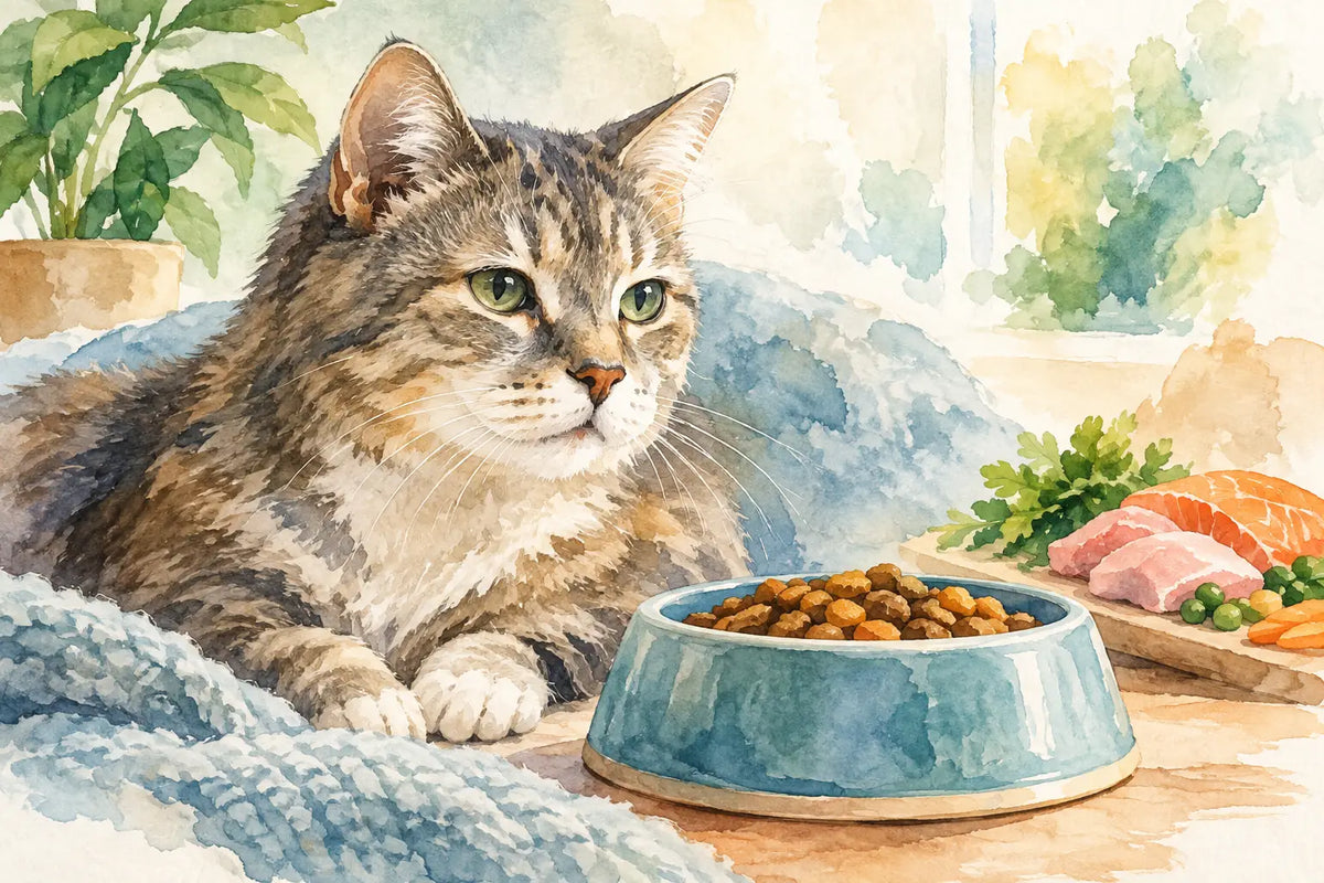 Como escolher ração para gato sénior saudável