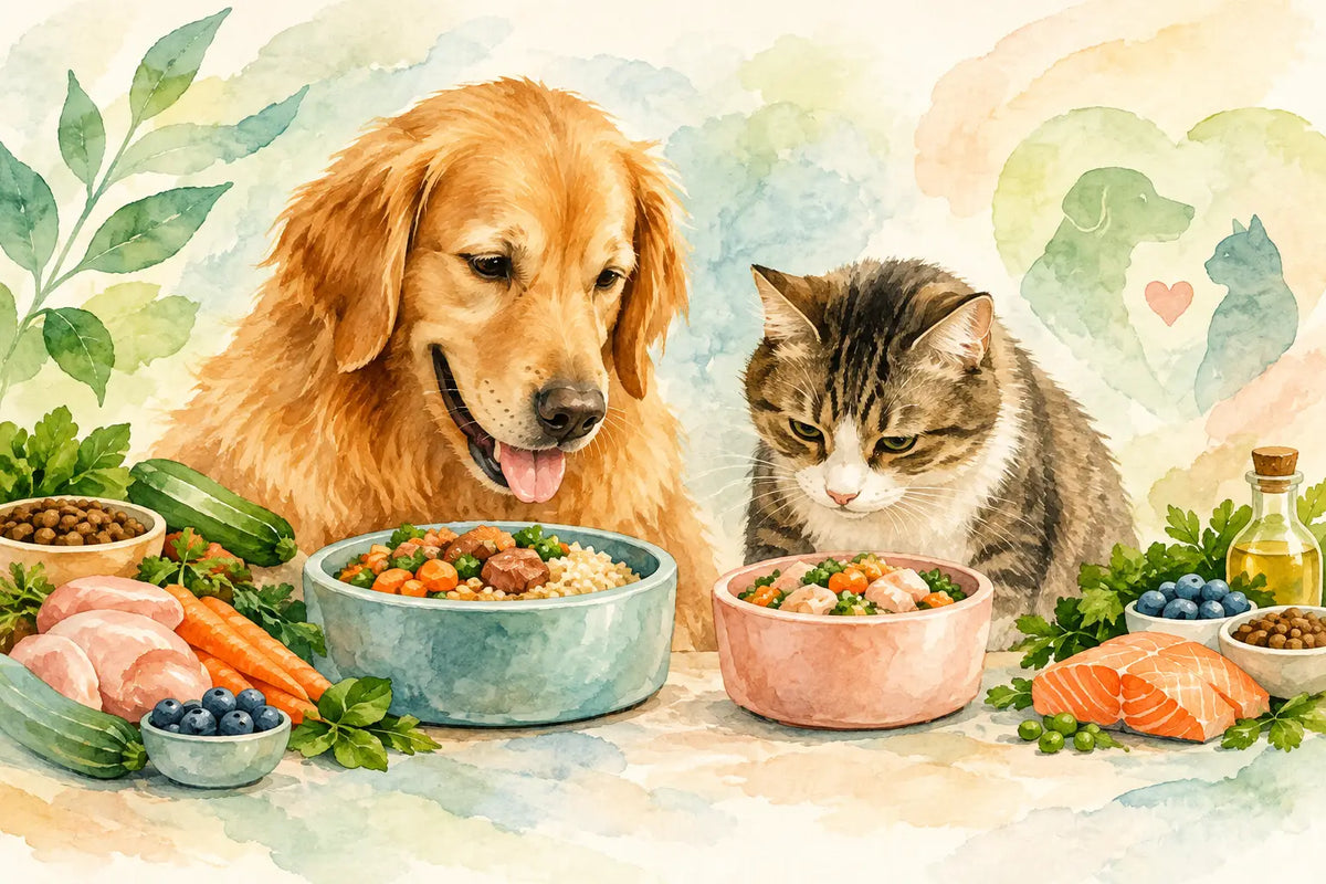 Orientação alimentar personalizada para cães e gatos