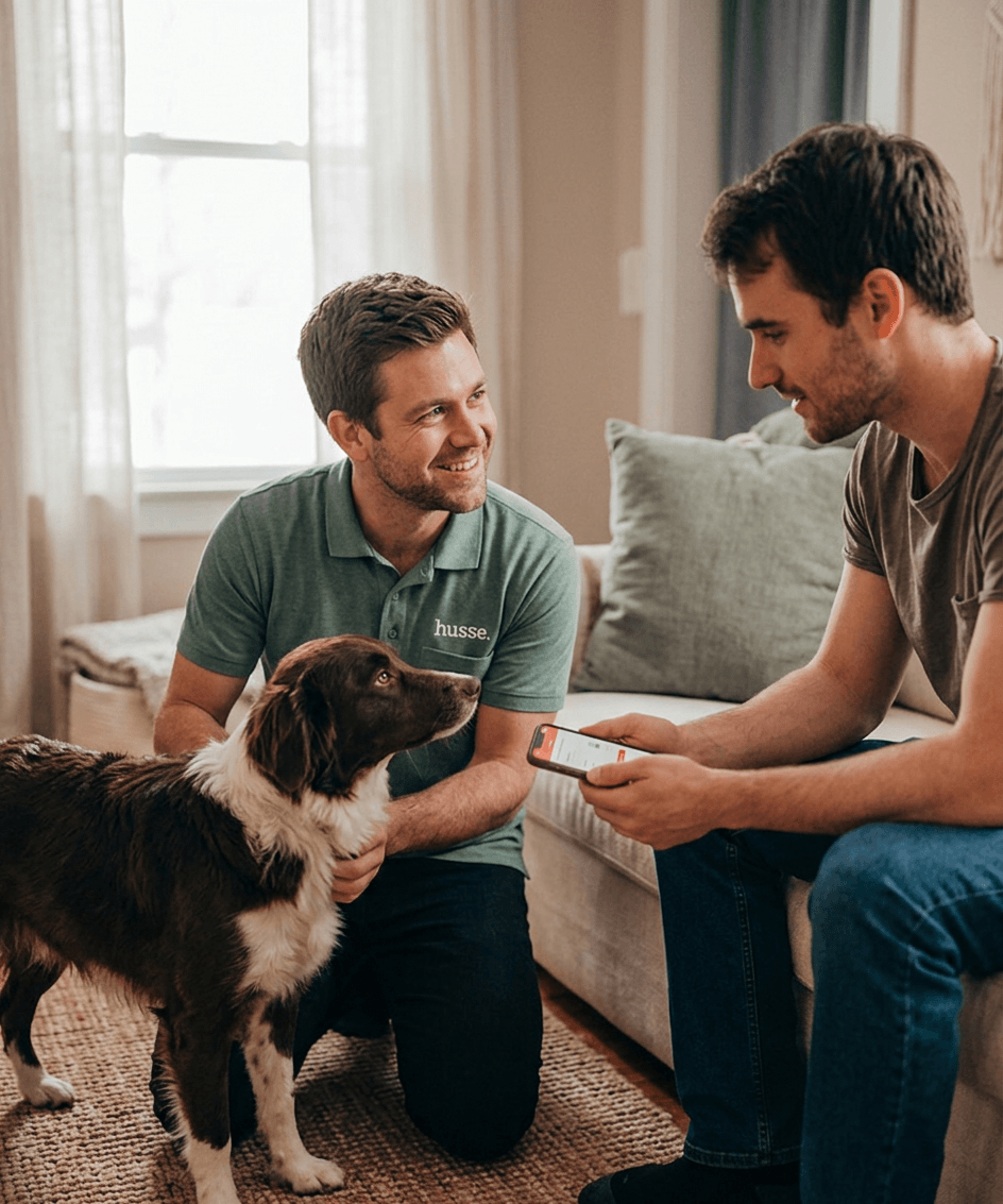 Consultor Husse a prestar acompanhamento especializado ao longo da vida do animal.